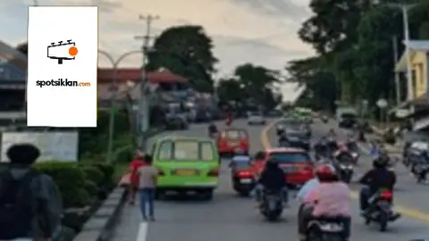 Billboard 8 × 4 m di Jl. Jendral Sudirman (Dekat Masjid An-Nur Batu Merah), Ambon, Maluku