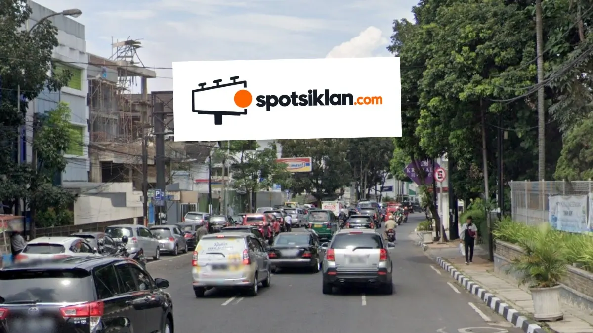 Bando Jalan 4 × 12 m di Jl. Cicendo Depan IBRM (menuju Paskal 23 Mall), Bandung, Jawa Barat