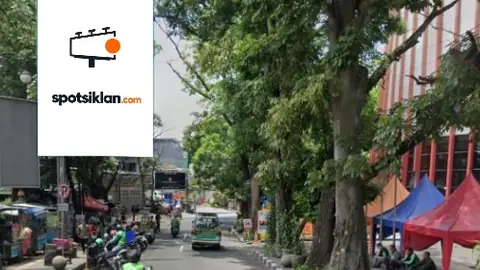 Baliho 4 × 6 m di Jl. Purnawarman (Area BEC, Dekat Factory Outlet), Bandung, Jawa Barat