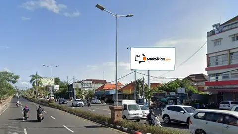 Billboard 5 × 10 m di Area Pertigaan Jl. Bypass Ngurah Rai-Toll Bali Mandara, Hadap Barat, Badung