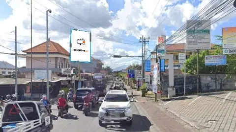 Baliho 6 × 4 m di Area pertigaan Jl. Perum Dalung Permai - Jl. Raya Padang Luwih, Badung, Bali