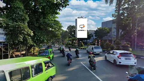 Billboard 4 × 8 m di Jl. Raya Pajajaran (Depan DAMKAR) View menuju Kebun Raya Bogor, Jawa Barat