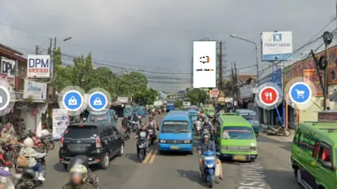 Billboard 10 × 5 m di Perempatan Jl. Raya Ciawi, Bogor, Jawa Barat