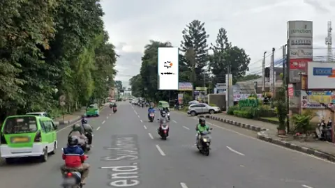 Billboard 10 × 5 m di Jl. Jend Sudirman (Area Dekat Bogor Junction Arah Istana Bogor), Jawa Barat