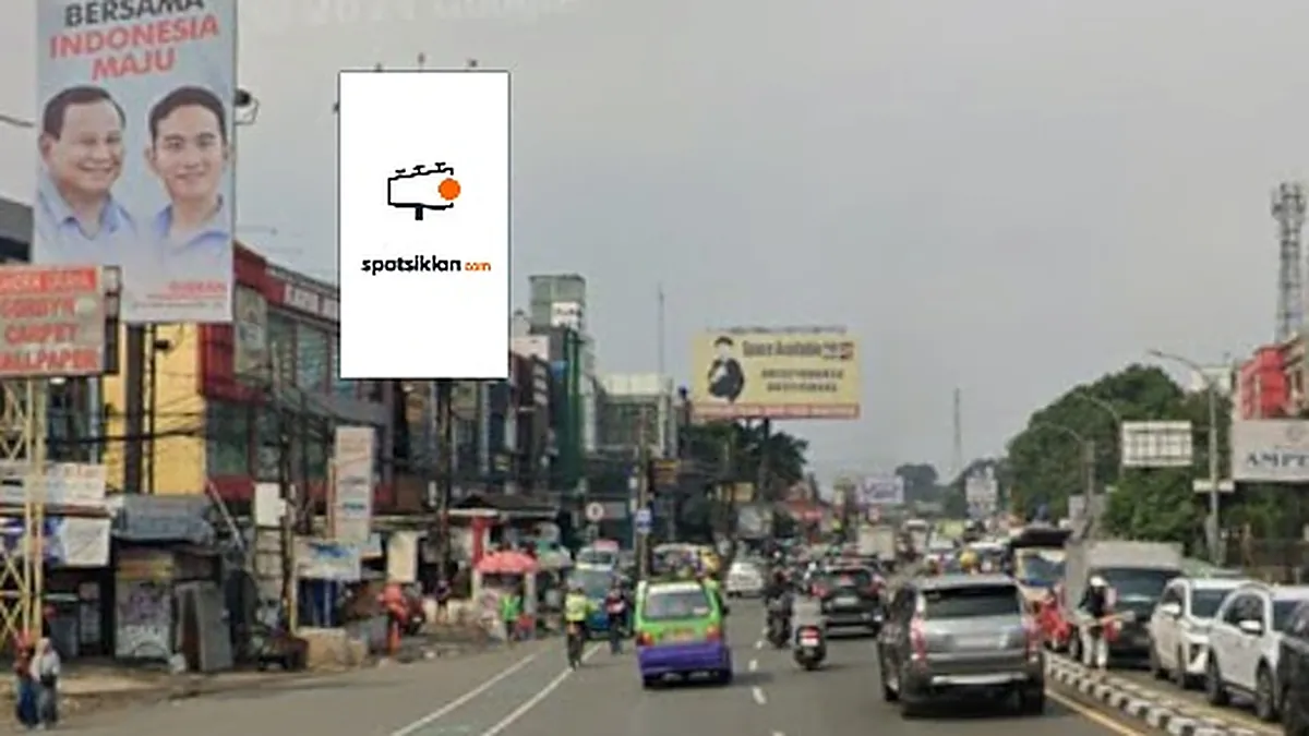 Billboard 10 × 5 m di Jl. Pangkalan Raya (Depan Karya Agung Furniture Center), Bogor, Jawa Barat