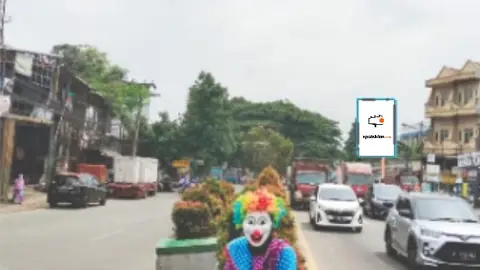 Baliho 6 × 4 m di Jl. Raya Cibadak Ciampea (Arah dari Dramaga menuju Bogor Kota), Jawa Barat