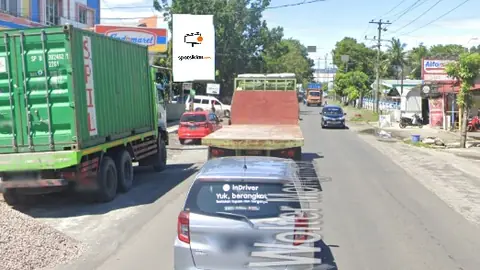 Baliho 6 × 4 m di Jl. Wolter Monginsidi (Area Samping Indomaret Wangurer, Arah Pelabuhan Ruko Pateten), Bitung, Sulawesi Utara