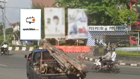 Baliho 6 × 4 m di Jl. Veteran Sungai Bilu (Bundaran Kayu Tangi), Banjarmasin, Kalimantan Selatan