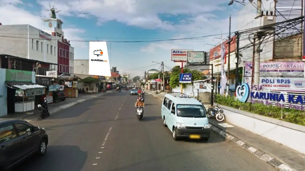 Billboard 5 × 10 m di Jl. Raya Jatiwaringin (depan Holland Bakery) Kali Malang, Bekasi, Jawa Barat