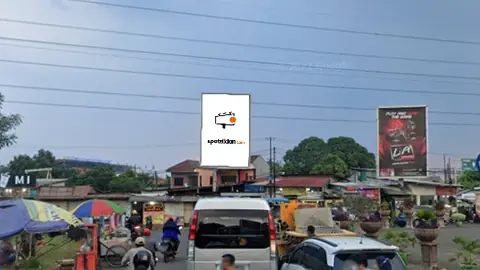 Baliho 6 × 4 m di Jl. Pasar Kecapi (Area Bundara Kecapi), Bekasi, Jawa Barat