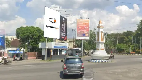 Baliho 6 × 4 m di Jl. Diponegoro (Dari Arah Blora ke Arah Cepu dan Sekitarnya), Jawa Tengah