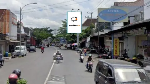 Baliho 6 × 4 m di Jl. Gajah Mada (Arah Terminal Lama Genteng), Banyuwangi, Jawa Timur