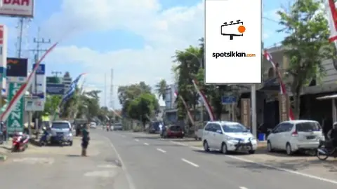Baliho 6 × 4 m di Jl. Raya Jajag (Arah Patung Macan Jajag), Banyuwangi, Jawa Timur