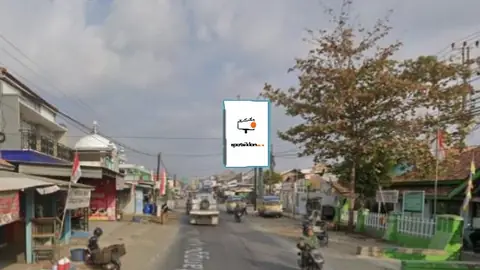 Baliho 4 × 6 m di Jl. Jend Sudirman (Pasar Sitanggal), Brebes, Jawa Tengah