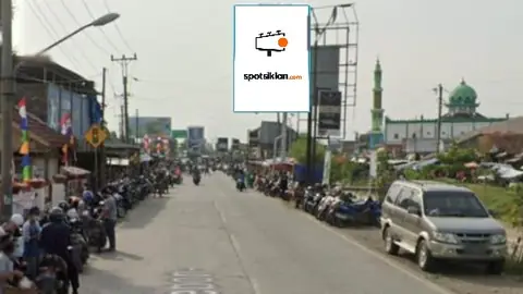 Baliho 6 × 4 m di Jl. Raya Larangan (Samping Kantor Kecamatan Larangan), Brebes, Jawa Tengah
