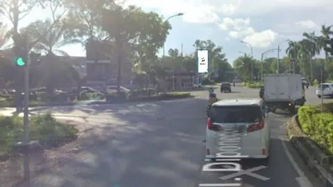 Billboard 10 × 5 m di Jl. Diponegoro (Arah Taman Sempadan Sekupang, Hadap Timur), Batam, Kepulauan Riau
