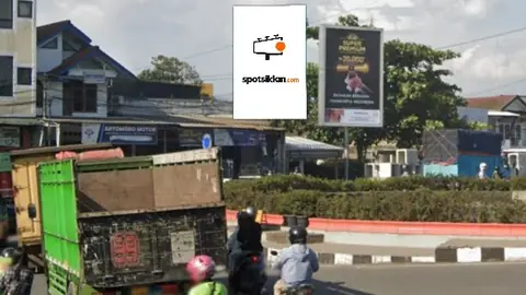 Baliho 6 × 4 m di Jl. Leuwi (Bundara Jl. Leuwi), Cimahi, Jawa Barat
