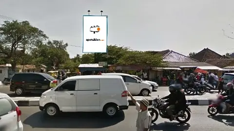 Baliho 6 × 4 m di Jl. Palimanan (Dari arah Pasar Minggu menuju Jl. Margasari - Jatibarang), Cirebon, Jawa Barat
