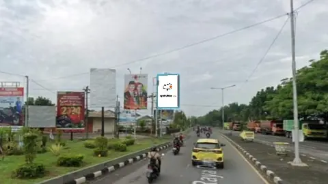 Baliho 4 × 6 m di Jl. Raya Arteri (Pertigaan Pasar Jebor), Demak, Jawa Tengah