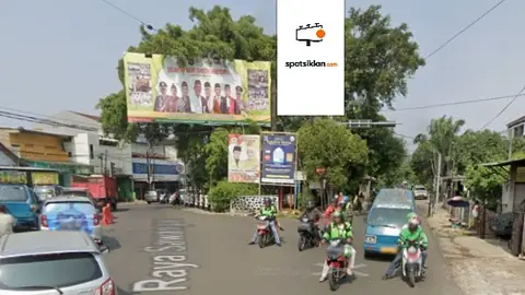 Billboard 4 × 8 m di Jl. Nusantara Raya (dari Jl . Nusantara menuju Sawangan), Depok, Jawa Barat