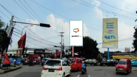 Billboard 4 × 8 m di Jl. Raya Tole Iskandar (Pertigaan Masjid) (Arah dari Jl. Juanda/Depok 2 menuju Jl. Tole Iskandar), Jawa Barat