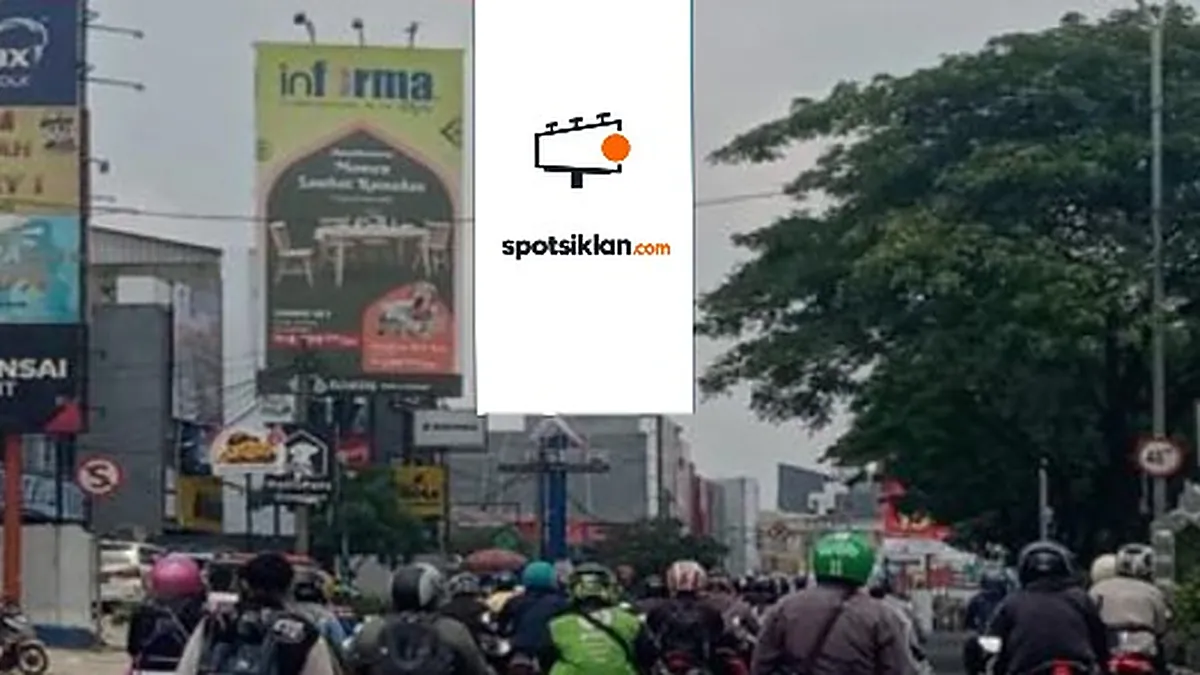 Billboard 5 × 10 m di Jl. Margonda Raya (Samping Eiger Store, Dari Jakarta ke Depok), Jawa Barat