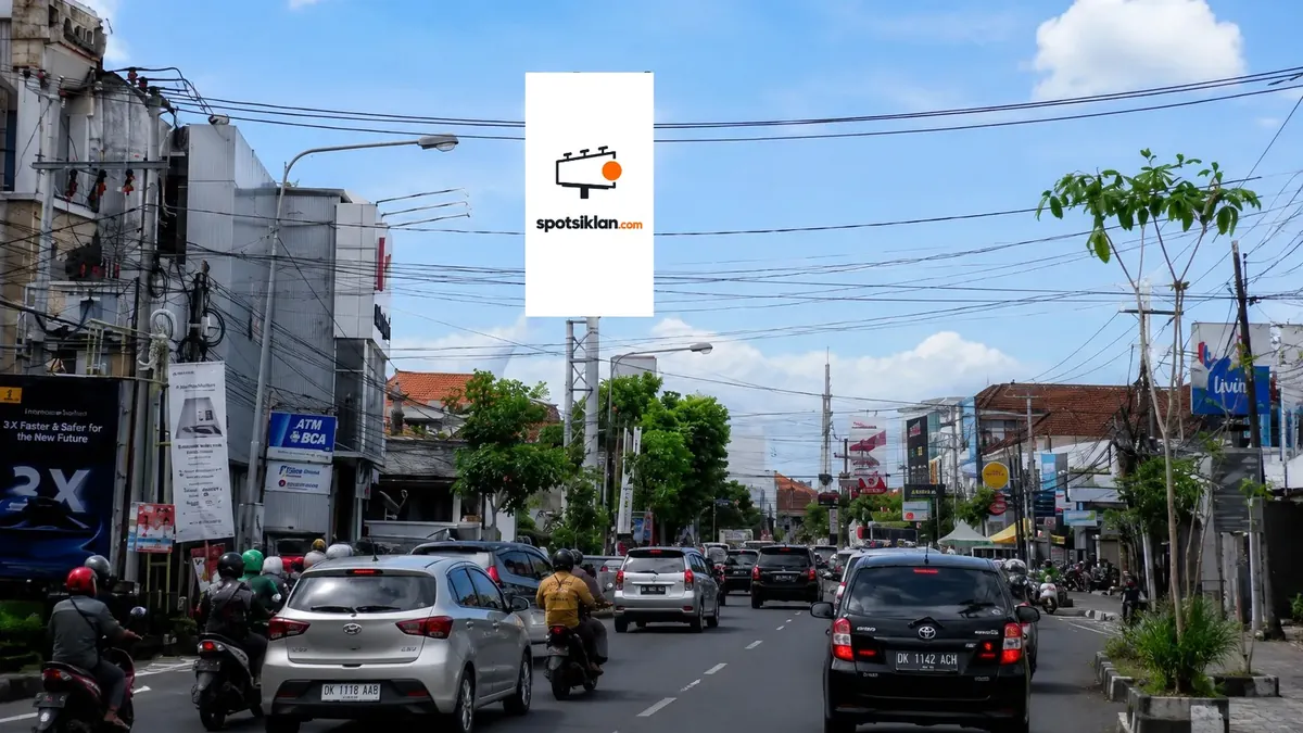 Billboard 5 × 10 m di Jl. Teuku Umar, Denpasar - Bali
