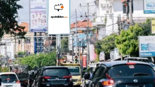 Billboard 8 × 4 m di Jl. Teuku Umar no.206 (Ubung dari Arah Imam Bonjol, Hadap Barat), Denpasar, Bali