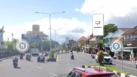 Billboard 8 × 4 m di Jl. Imam Bonjol (Menuju Jl. Nakula, Hadap Selatan), Denpasar, Bali