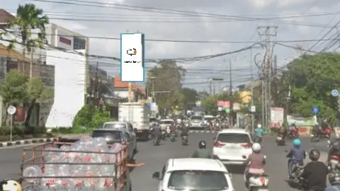 Billboard 4 × 8 m di Jl. Imam Bonjol (Simpang Empat Imam Bonjol Teuku Umar), Denpasar, Bali
