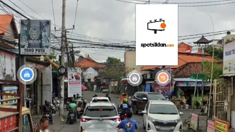 Baliho 6 × 4 m di Jl. Tukad Balian (Area Pasar Renon), Denpasar