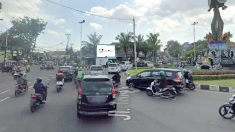 Videotron 6 × 4 m di Jl. Teuku Umar (Utara Monumen Kota Denpasar, Hadap Barat), Bali