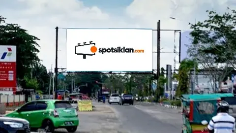 Bando Jalan 5 × 10 m di Jl. Jend Sudirman (Area Depan SPBU, Menuju Pusat Kota/Ramayana), Dumai, Riau