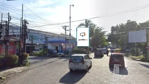 Baliho 4 × 6 m di Jl. Mesjid Raya (Depan Kantor Pertanahan Kab. Gowa), Sulawesi Selatan