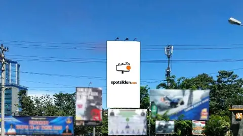 Billboard 5 × 10 m di Jl. Adipura Raya (Area Simpang 3 Jl. Koti), Kabupaten Jayapura, Papua