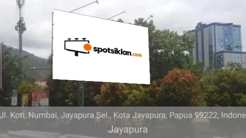 Billboard 5 × 10 m di Jl. Koti (Area Belakang Bank Papua), Kabupaten Jayapura