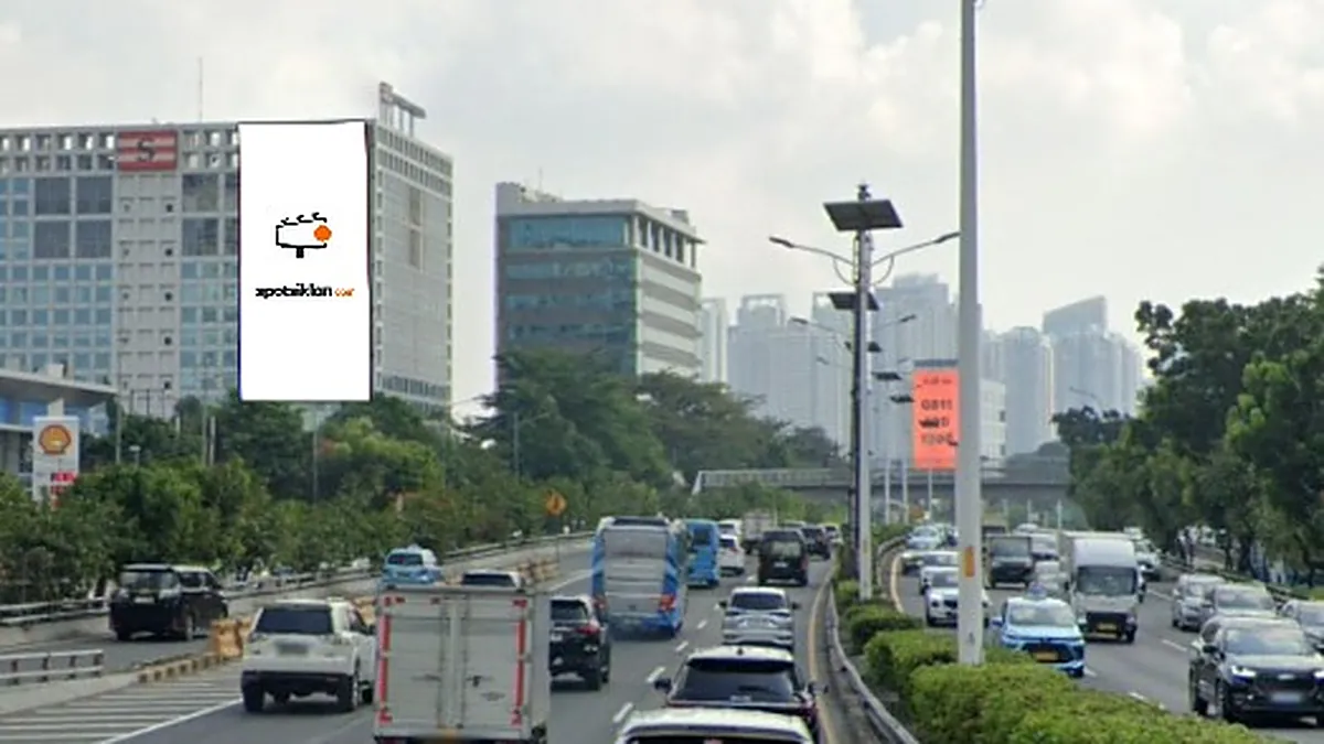 Videotron 12 × 24 m di Jl. Letjen S Parman (Gedung Samudera Indonesia, Dari Semanggi ke Grogol), Jakarta Barat, DKI Jakarta