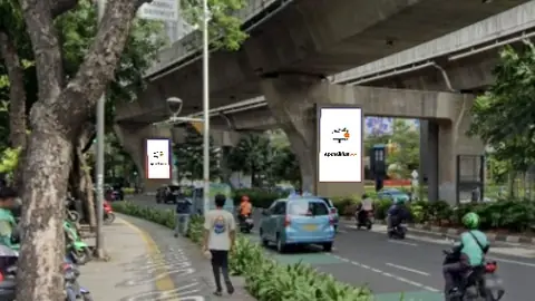 Videotron 2,5 × 4,5 m di Jl. Prof Dr Satrio (Arah Tebet), Jakarta Selatan, DKI Jakarta