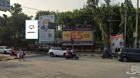 Baliho 2 × 3 m di Jl. Gunung Sahari (Dari Utara Menuju Pangkalaan Utama TNI AL), Jakarta Utara, DKI Jakarta