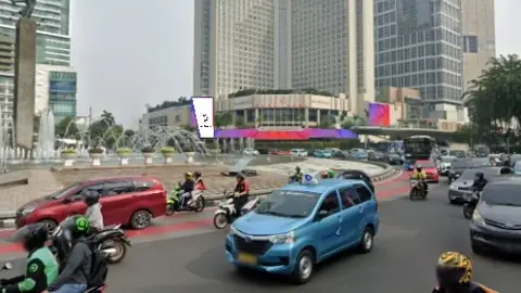 Videotron 16,64 × 14,14 m di Jl. MH Thamrin (Area Bundaran HI, Depan Grand Hyatt), Jakarta Pusat, DKI Jakarta
