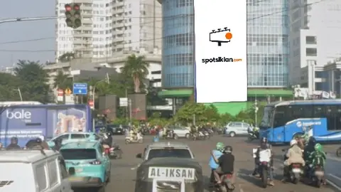 Videotron 11 × 22 m di Jl. Suryopranoto (Area Harmoni Plaza, Simpang Jl. Gajah Mada menuju Tomang), Jakarta Pusat, DKI Jakarta