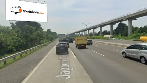 Billboard 6 × 12 m di Jl. Tol Jagorawi KM 11+450 (Dari Jakarta ke Bogor), Jakarta Timur, DKI Jakarta
