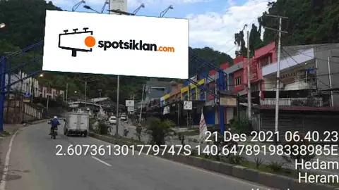Billboard 5 × 10 m di Jl. Raya Abepura - Sentani (Area Kawasan Bisnis), Jayapura, Papua