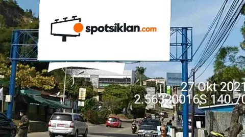 Bando Jalan 5 × 10 m di Jl. Raya Abepura (Area Kawasan Bisnis dan Dinas), Jayapura, Papua
