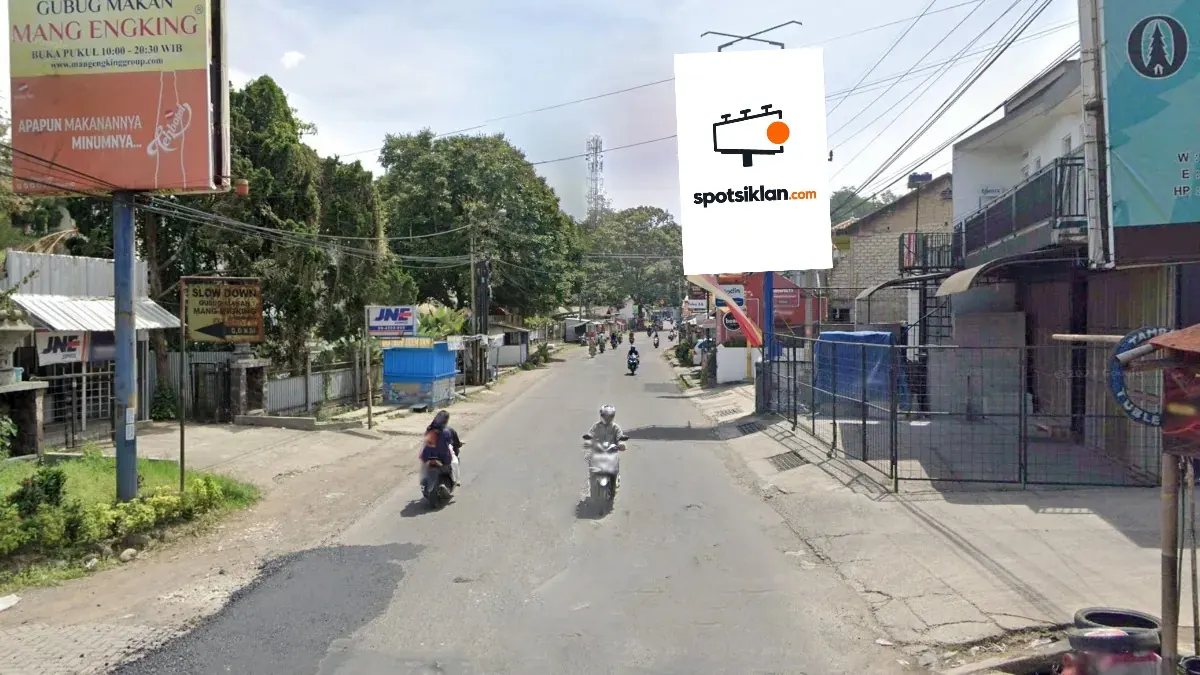 Billboard 4 × 5 m di Jl. Raya Lembang (Dekat Villa Gubug Mekar Mang Engking), Kab. Bandung Barat, Jawa Barat