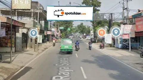 Bando Jalan 10 × 4 m di Jl. Raya Soreang - Kopo (Dari Soreang menuju Bandung), Jawa Barat
