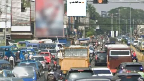 Billboard 10 × 5 m di Jl. Raya Bogor (Area Pertigaan Pasar Tohaga), Jawa Barat
