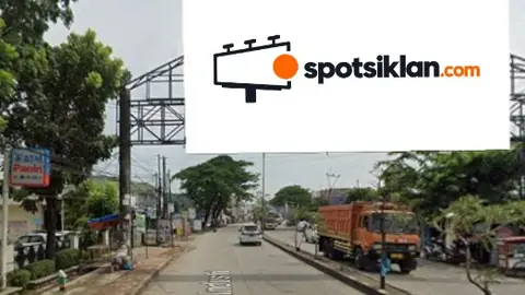 Bando Jalan 6 × 12 m di Jl. Raya Cibarusah (Depan RS Medirossa), Kabupaten Bekasi, Jawa Barat