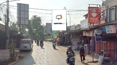 Baliho 4 × 6 m di Jl. Raya Setu (Depan Pasar Setu, Dari Cileungsi), Kabupaten Bekasi, Jawa Barat