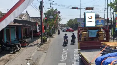 Baliho 4 × 6 m di Jl. Sersan Suharmaji (Area Pertigaan Jetis Ngonggo, Arah Kota), Kabupaten Kediri, Jawa Timur